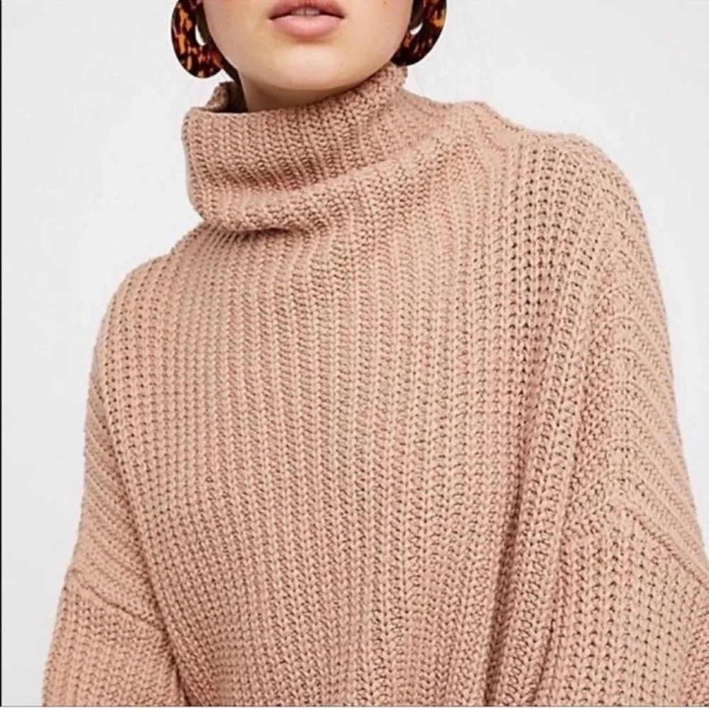 Free People Swim Too Deep Turtleneck Sweater XS